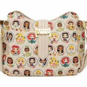 Loungefly Pop! - Disney Princess Circles - Crossbody Bag Purse Handbag